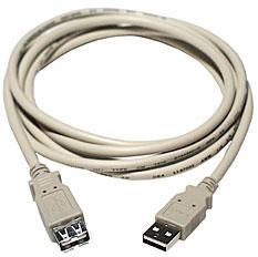 10' USB 2.0 Extension Cable - Click Image to Close